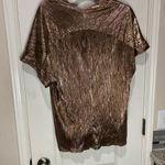 Karlie  Shimmering Bronze disco Short Sleeve Top Photo 3