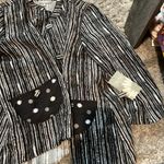 Habitat NWT  mandarin collar button down top small Photo 1