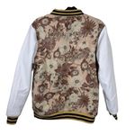 NWT The Hideout Clothing Reversible Mustard/Light Yellow Letterman Jacket Photo 7