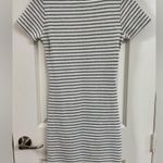 Pinkblush  Black and White Striped Midi Dress Photo 2