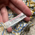 Anthropologie Yellow Lace Trim Cut Out Lingerie Satin Slip Mini Dress XL Photo 8