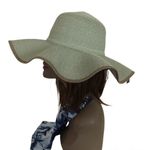 Disney SOMETHING SPECIAL Wide Brim Hat Green Parks Paper NEW Photo 2