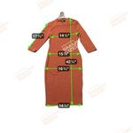 Lulus Conversation Starter Rust Orange Mock Neck Midi Sweater Dress Size Medium Photo 7