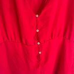 Sweet Pea by Stacy Frati Dark PinkTie Waist Reversible Lightweight Blouse Sz SM Pink Photo 3