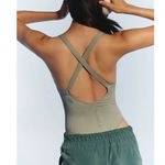 Free People Movement Good Karma Bodysuit Smoked Sage Size Medium/Large Green Photo 5