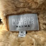 wilson's leather  Maxima Y2K Penny Lane‎ Shearling Jacket Tan Suede XL Photo 6