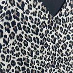 Vince Camuto  Leopard V Neck‎ Career Top | Large Photo 1