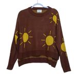 Compania Fantastica Crew Neck Sweater Knit Sunshine Suns Size SMALL Photo 0