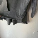 ALLSAINTS Charcoal Grey Oversized Distressed Zip Up Hoodie Sweatshirt Small Gray Photo 2