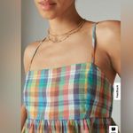 Lucky Brand NWT  Plaid babydoll spaghetti  strap top xl Photo 2