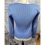 Free People Lucky You Layering Scoop Neck Top Blue M/L Photo 10