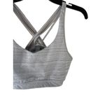 Athleta Women's Size M Jacquard Transcendence Bra Slate Grey Photo 5