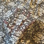 ZARA  | Black White Lace Collared Top XS Photo 4