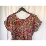 Vintage Garden Party Floral Midi Dress Women’s Size XL Tea Pocket Retro Cottage Photo 1