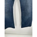 Lee  Mid Rise Dark Wash Blue Cotton Blend Denim Bootcut Jeans Women's Size 16 Photo 2