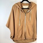Wilfred Free Aritzia Womens Cape Brown Caron Hoodie Full Zip Poncho Casual Small Photo 4