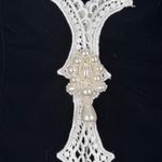 Scott McClintock Dress Vintage Black Velvet‎ Lace Mini Bouche Gothic Elegant 2 Size 6 Photo 7