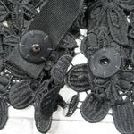 LILLY e VIOLETTA Black Floral Lace Rhinestone Embellished Jacket 38 Size Small Photo 9