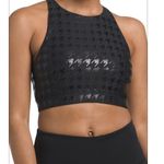 Xersion  Sports Bra Womens Black High Neck Racerback Houndstooth Athletic Photo 3