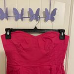 Calvin Klein women’s pink strapless flowy pleated skirt minidress size 4 Photo 1