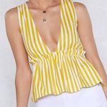 Yellow Crop Top Size 8 Photo 0