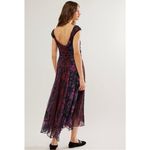 Free People  Witchy Grunge Patchwork Asymmetrical Heart To Heart Midi Dress 0 XS Photo 4