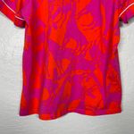 Trina Turk Bedhead PJs x Women M Red Purple Giraffe Print Short Sleeve Top Photo 6