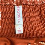 Xhilaration  rust & WHITE Striped wrap dress with spaghetti straps smocke… Photo 5