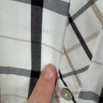 J.Jill  Plaid Button Down Tunic Top Size XL Classic Minimalist Fall Relaxed Soft Photo 4