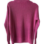 Faherty Women's Mariner Organic Cotton Half Zip Pullover Sweater Pink Knit XS Photo 0