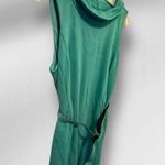 Michael Edwards Green Dress with Belt Size 10 Photo 2