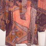 NWT divine heritage paisley orchid mini dress s Orange Photo 4