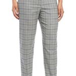 Anne Klein women's 16 geo plaid work / casual stretch trouser pants 37x28 38x28 Photo 0