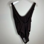 Good American Women’s Layout One Piece Swimsuit Chocolate Dark Brown M Medium 2 Photo 2