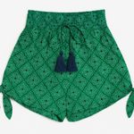 Band of Gypsies NWOT collective Kelly green tassel shorts - no size tag Photo 0