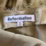 Reformation Maysen Silk Formal Maxi Dress Olive Oil Green NWT Photo 7