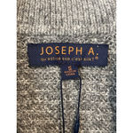Joseph A  Sweater Womens Medium Heather Gray Collared V Neck Pullover Long Sleeve Photo 5