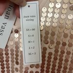 Joan Vass  Rose Gold Pink Sequin Sleeveless Tank Size 2 Large Photo 8