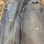 Altar'd State  Light Blue Straight Leg Jeans Button Fly Photo 0