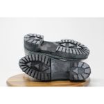 Jeffrey Campbell  Cloudy-V Black White Plaid Platform Chelsea‎ Boots 9M Photo 10