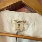 Christian‎ Siriano Linen Blend White Vest Size 8 Photo 3