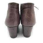 Dream Paris Dream Pairs Womens Ankle Boots Wedge Heel Faux Leather Lace Up Brown 9.5 Photo 2