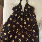 Sunflower Halter Dress Black Size M Photo 3