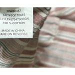 Eyeshadow Cotton Babydoll Top Shirt Pink Grey Stripe Size XL Extra Large Photo 5