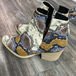 Arider Girl women's snake print ankle boots size 8.5 Blue Photo 7