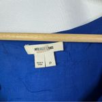 Helmut Lang Royal Blue Scoop Neck Dolman Short Sleeve Blouse S Photo 4