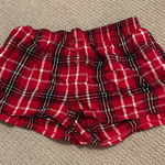 PINK - Victoria's Secret Casual Red Plaid Women's boxer sleep Shorts Photo 0