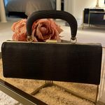 Brown faux leather bag Photo 1