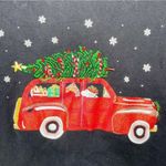 Karen Scott  Christmas sweater with animals in a car and Christmas tree large Photo 1