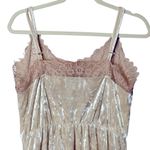 Madison & Berkeley  Womens Pearl Crushed Velvet‎ Lace Pocket Slip Dress Large Photo 7